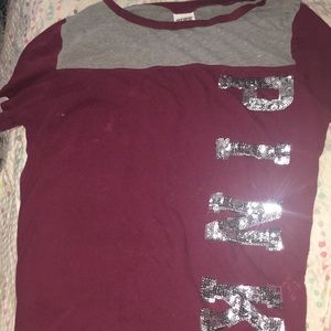 Pink Victoria’s shirt